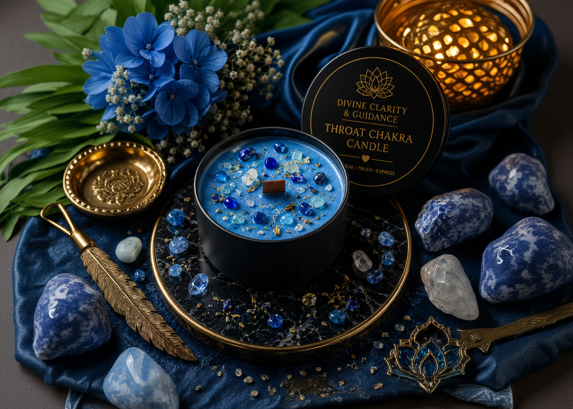 Throat Chakra Candle