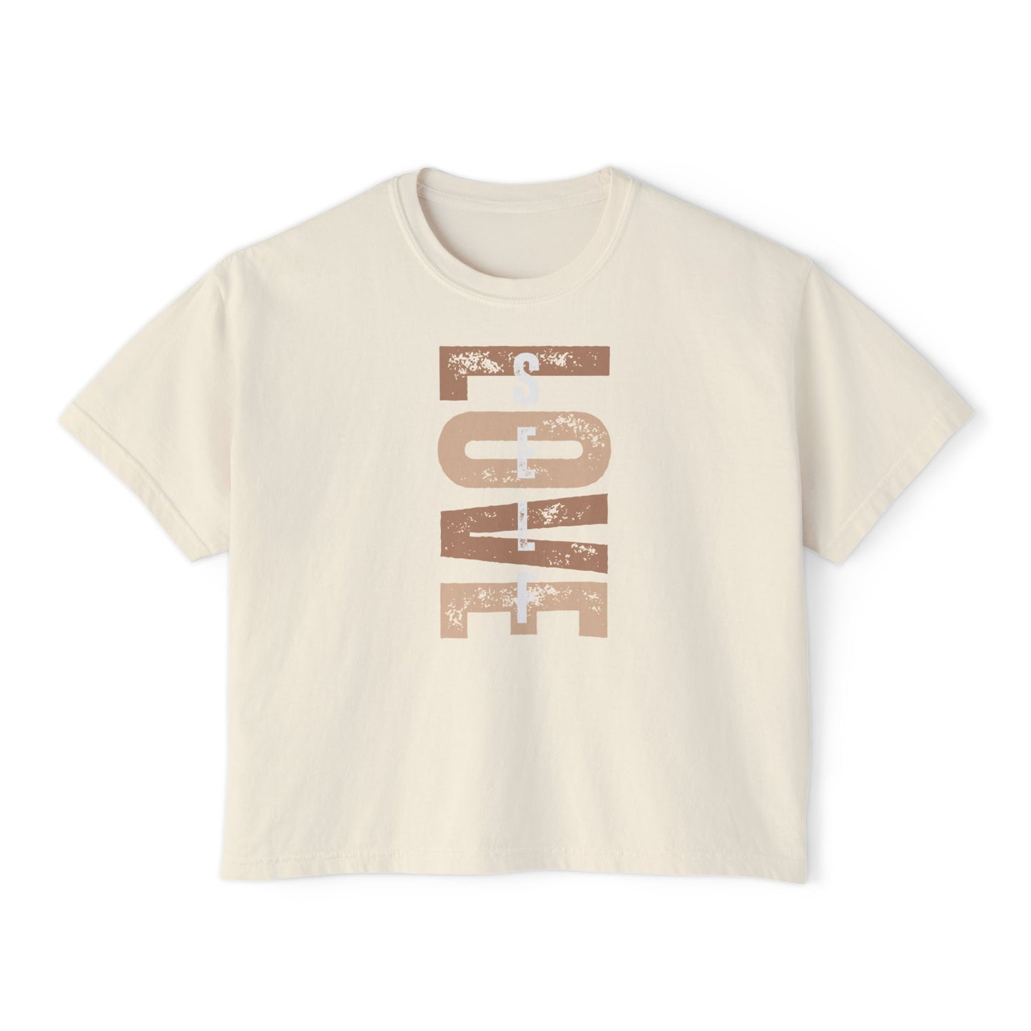 Self Love Women’s Boxy Tee – Soulful Streetwear Graphic T-Shirt | M-Bodi Dezigns