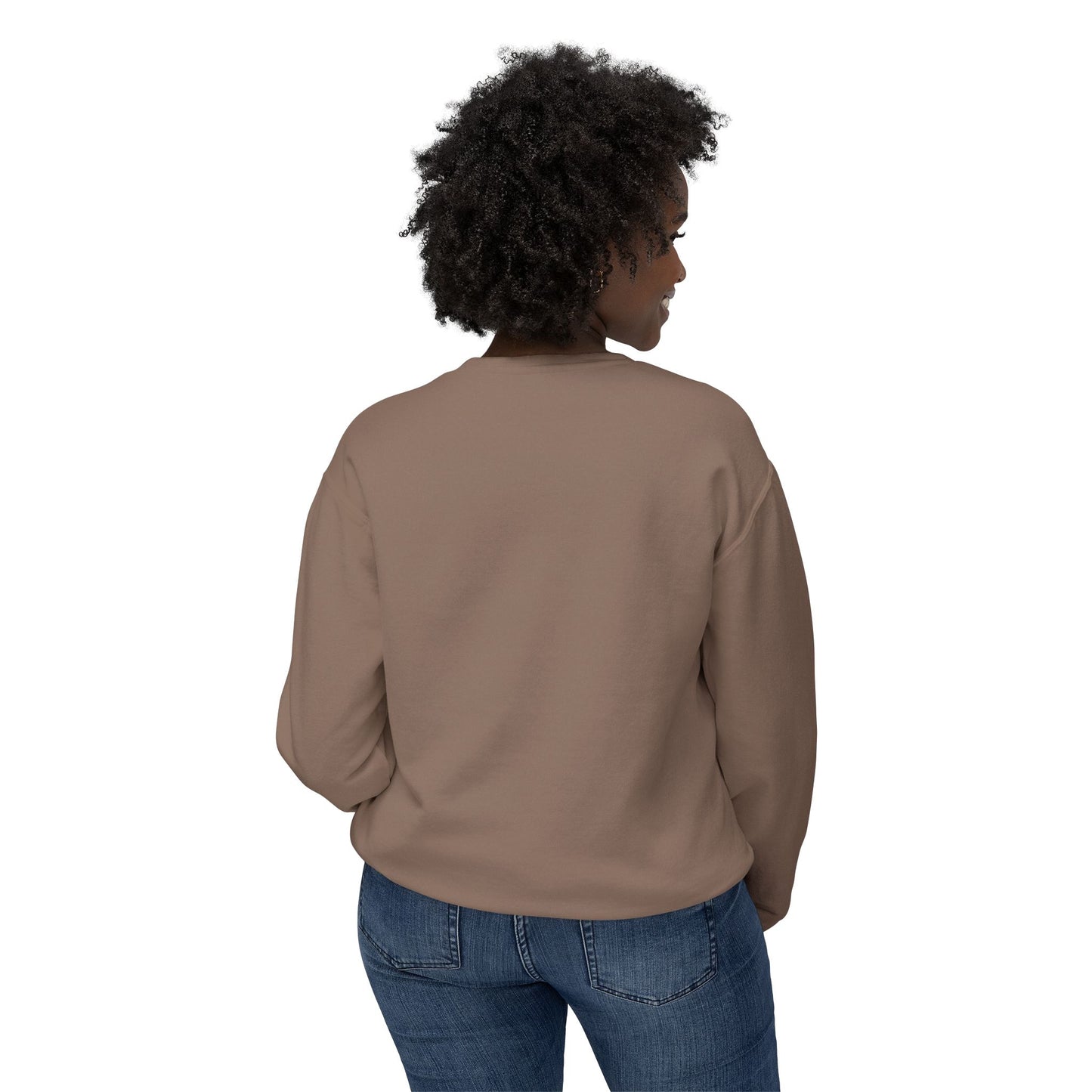 “Golden Reflection” Afrocentric Art Sweatshirt | M-Bodi Dezigns | Empowerment & Beauty in Motion