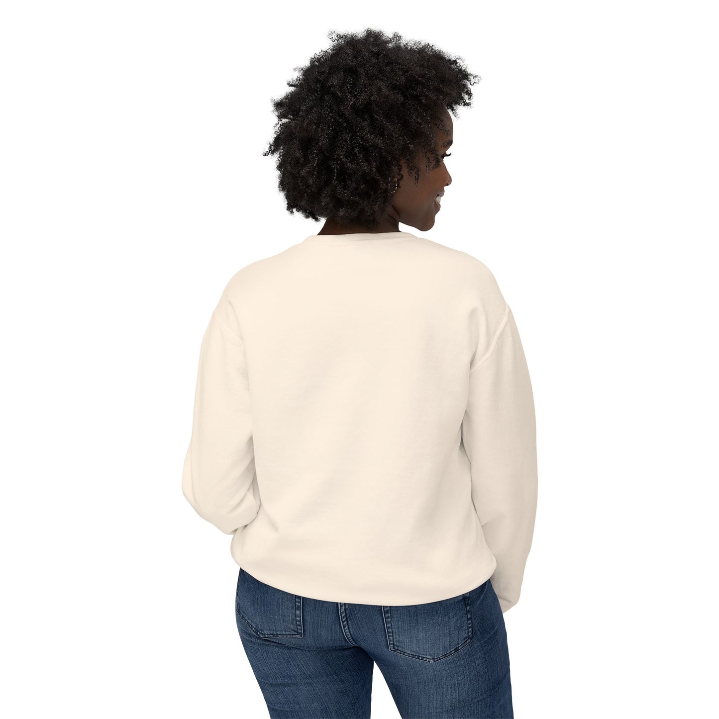 “Golden Reflection” Afrocentric Art Sweatshirt | M-Bodi Dezigns | Empowerment & Beauty in Motion