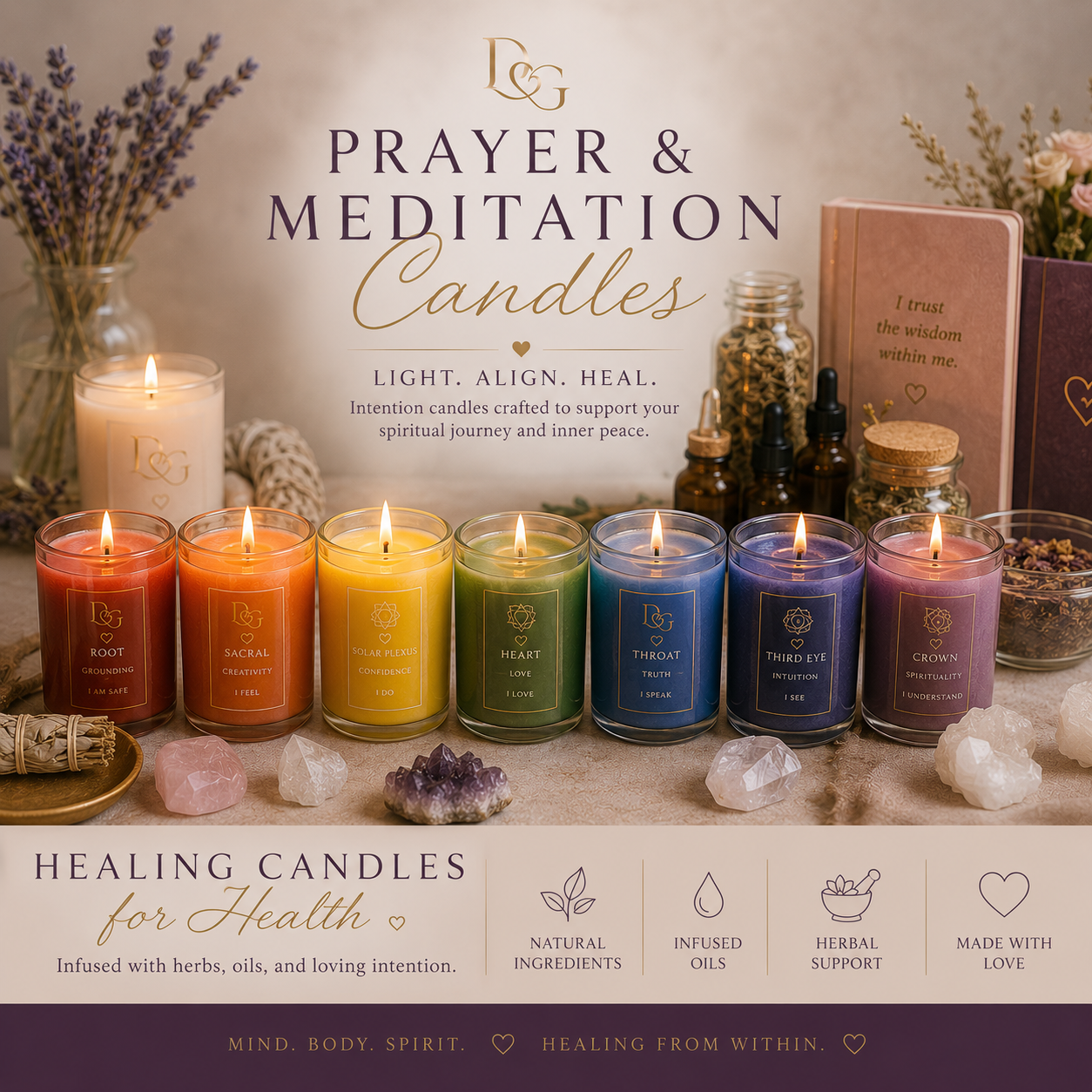 Prayer & Meditation Candles